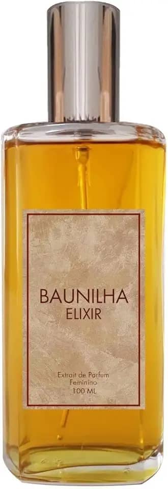 Essência do Brasil Elixir Baunilha 100ml Extrait De Parfum 40% Óleos