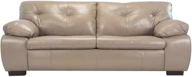 Sofá de Couro Marselha 3 lugares - Avelã