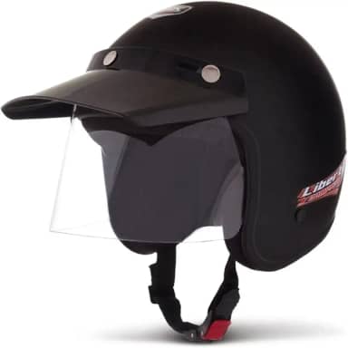 CAPACETE ABERTO PRO TORK LIBERTY COMPACT SOLID PRETO FOSCO TAM. 58