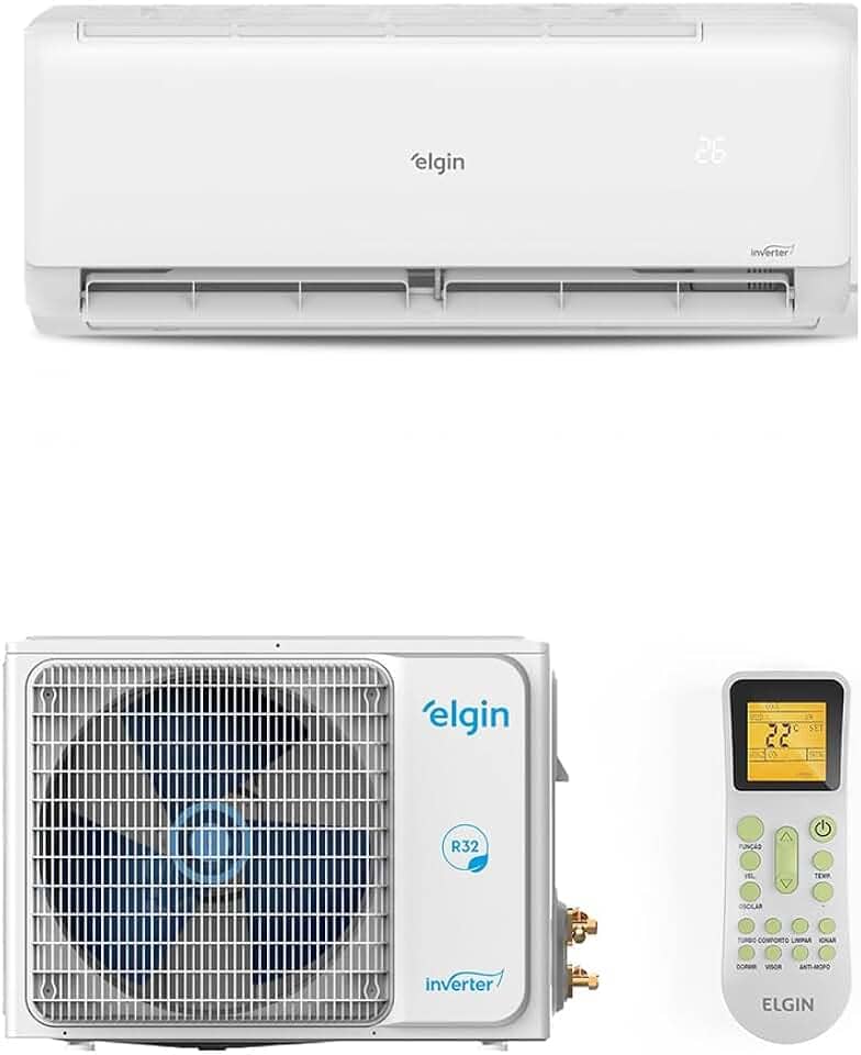 Ar Condicionado Split Hi Wall Eco II Inverter Connect Elgin 9.000 Btus Frio 220v R-32