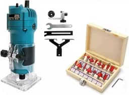 Tupia Laminadora Manual 900w + Jogo de Fresas 15pçs (110, Volts)