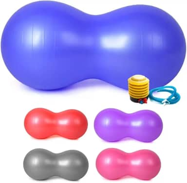 Bola Pilates Feijão 90x40 cm Resistente Pilates Com Bomba