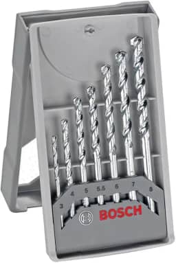 Bosch Jogo brocas para concreto CYL-1 7 peças Ø3-4-5-5.5-6-7-8mm