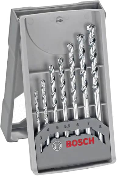 Bosch Jogo brocas para concreto CYL-1 7 peças Ø3-4-5-5.5-6-7-8mm