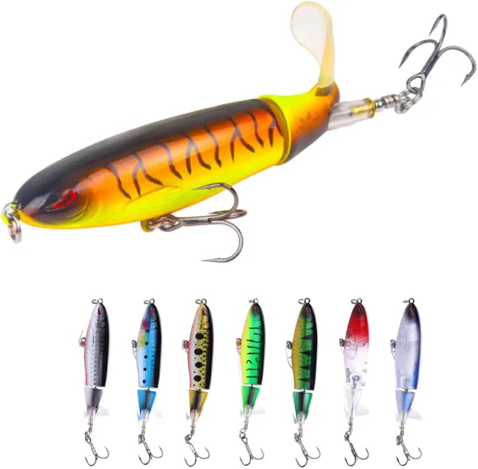 Isca Artificial Com Hélice Kit 5u Whopper Plopper Importada