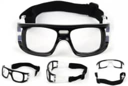 Óculos Esportivo Profissional Para Proteção Dos Olhos Contra Sujeita Poeira Viseira Anti Impacto Com Elástico Volei Basquete Tênis Handebol Futebol