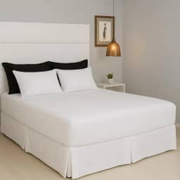 Jogo de Lençol Queen Malha 100% Algodão Liso com Elástico 3 peças Toque Macio Top (Branco)