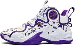 Tênis de basquete masculino - Design estiloso com detalhe número 24, cano alto - calçados esportivos de cano alto para suporte ideal