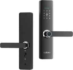 Fechadura Eletronica Inteligente Digital Biométrica WKZW-N08, Tuya APP, 8 Formas Acesso, Para Portas 4-6.4cm