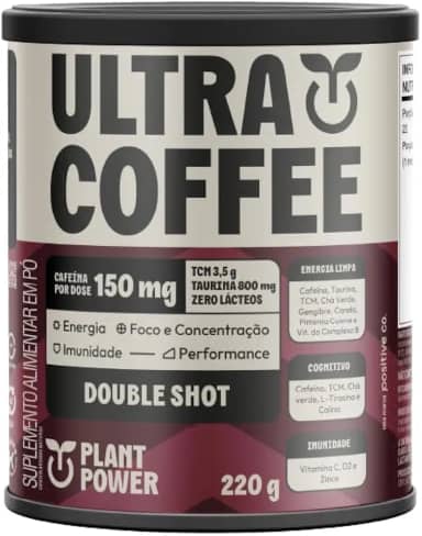 Plant power café instantâneo - Ultra coffe double shot 220g