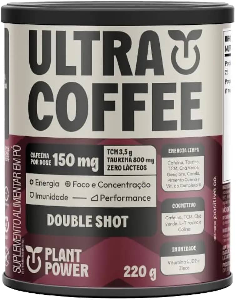 Plant power café instantâneo - Ultra coffe double shot 220g
