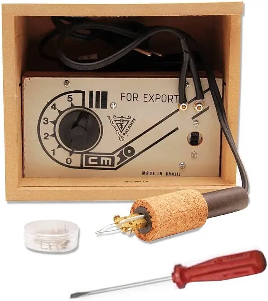 Pirógrafo Palante com 5 Temperaturas 110/220V (Bivolt) - Ref. Colegial CM-10