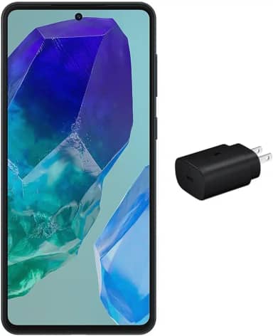 Samsung Galaxy M55 5G, Câmera Tripla Traseira de até 50MP, Selfie de 50MP, Nightography, Apagador de objetos, Tela Super AMOLED + de 6.7' 120Hz Vision Booster, 256 GB, 8GB de RAM - Azul Escuro