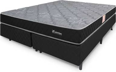 Cama Box Colchão Queen Espuma D45 Extra Firme Certificada Antialérgico 158x198x51cm - bf Colchoes