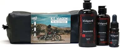 Kit Viagem Para Barba Pé na Estrada Necessaire - Midgard - Viking