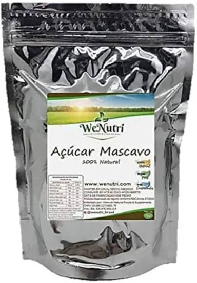 Açúcar Mascavo 100% Puro Premium 1kg Wenutri