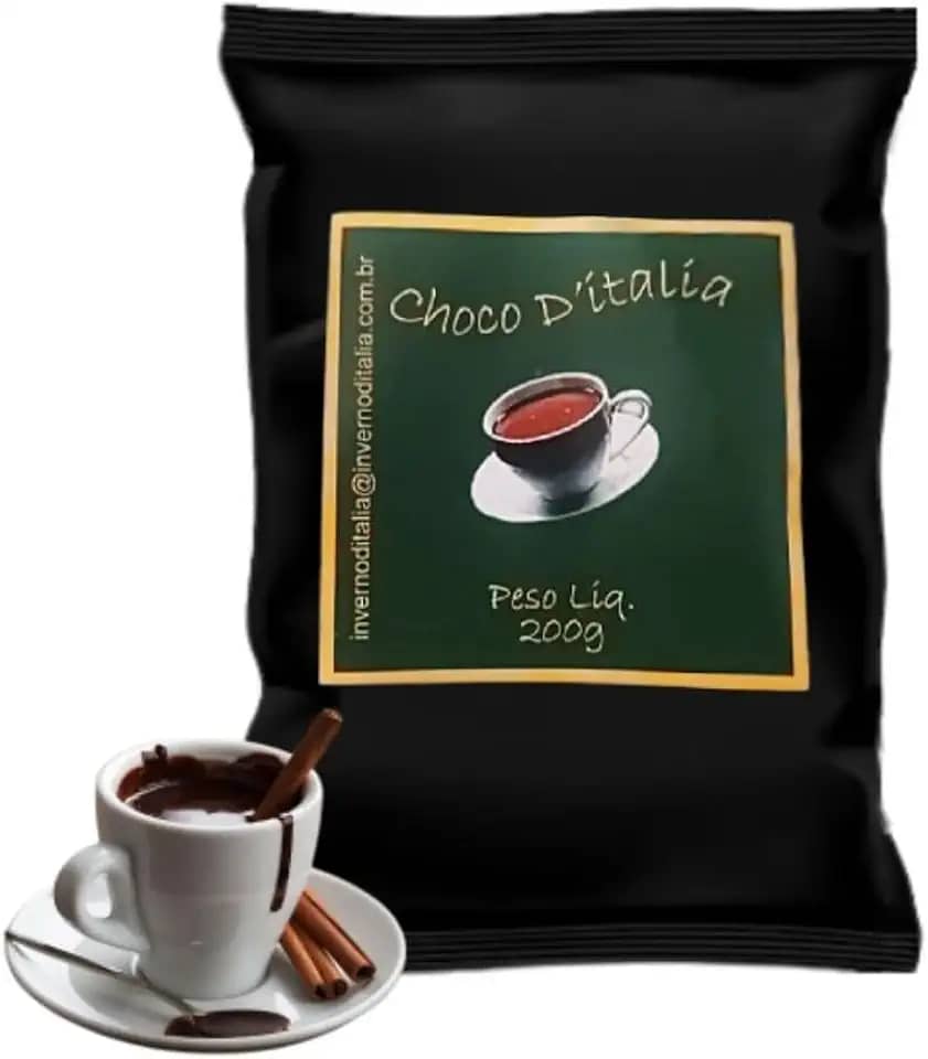 Chocolate Cremoso D'Italia em Pó 200g, Para Chocolate Quente, Fondue e Coberturas
