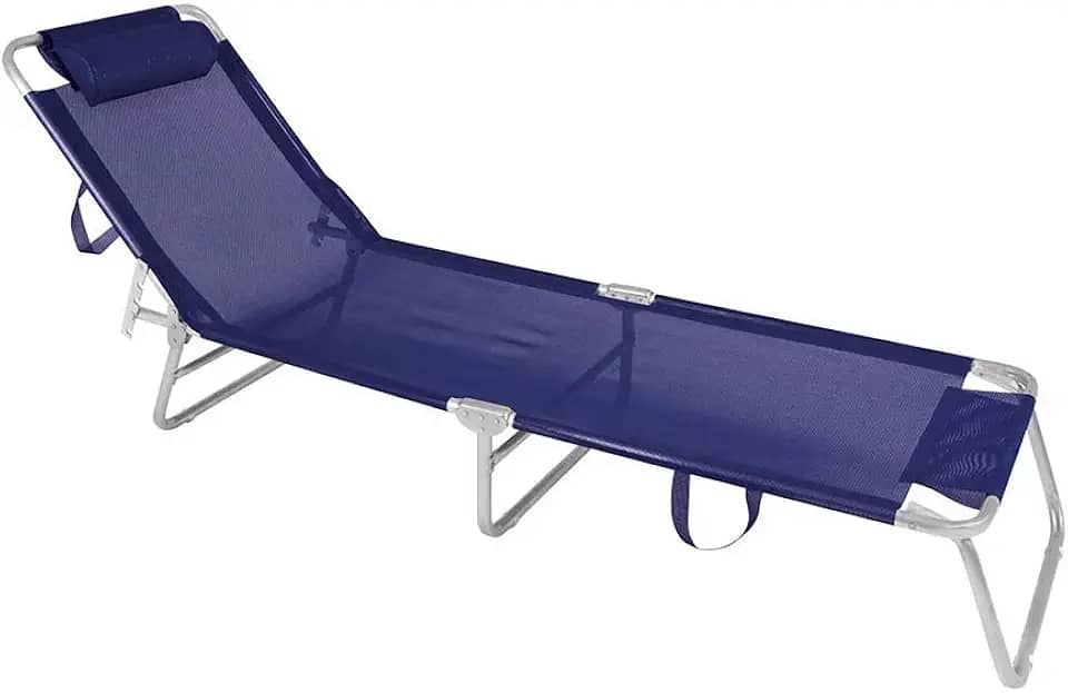Mor - Cadeira Espreguiçadeira em Alumínio Azul Marinho
