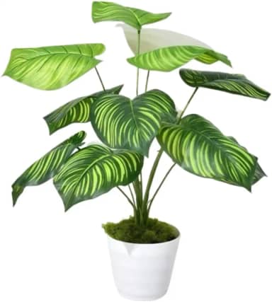 Planta Artificial Com 12 Folhas – Para DecoraçãO DoméStica, Realista E Sem ManutençãO(W059)