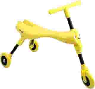 Clingo Triciclo Infantil Dobrável, Assento Ergonômico e Guidão Antiderrapante, Amarelo