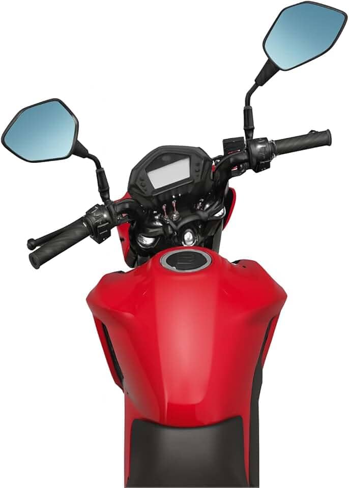 Retrovisor Moto, Retrovisor Esportivo para Moto, Modelo Rosca Fixo Haste Curta Esportivo Lente Convexa