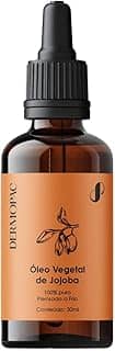 Óleo Vegetal de Jojoba 100% Puro Cabelo Capilar Pele Facial Corporal, Prensado a Frio, Dermopac 30ml