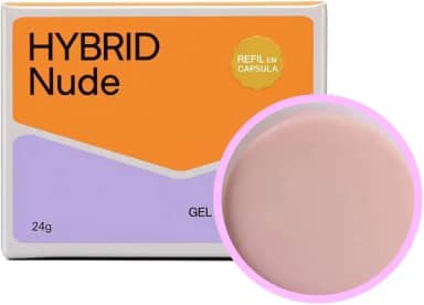 Gel Vòlia Hybrid Nude Blister 24g Alongamento de Unhas Profissional Alta Durabilidade