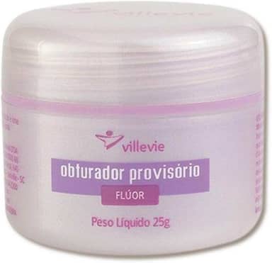 Cimento Obturador Provisorio Com Fluor 25g Villevie