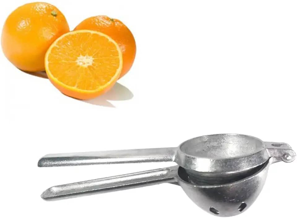Espremedor Amassador Manual De Laranja Alumínio Grande 8cm