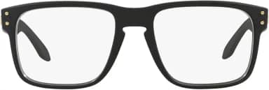 Armação masculina Ox8156 Holbrook Rx quadrada para óculos de grau, Lente de demonstração/ícone, ouro preto acetinado, 56 mm