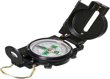 Guepardo, Bússola para Aventura, Oriente Master, em Alumínio, Precisa e Portátil, 7,5cm, Ideal ParaTrekking e Camping, Preto