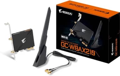 GIGABYTE WiFi 6E GC-WBAX210 (2x2 802.11ax/Tri-Band WiFi/Bluetooth 5.2/Placa de Expansão PCIe)