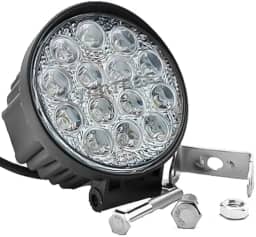 Farol De Milha Redondo 14 Leds 42w Automotivo Ultra Led 10/30V Veiculo, Moto Carro Caminhão Pickup Off Road - Não é modelo Slim