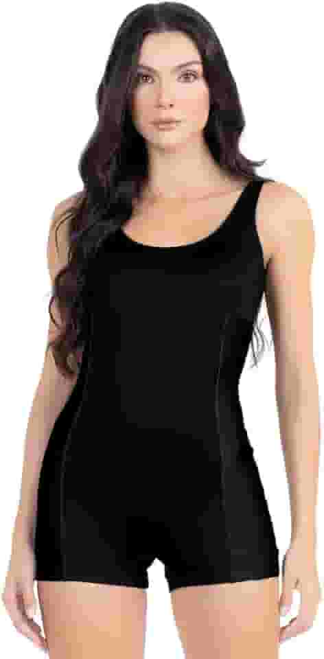 Maiô Natação Feminino Adulto Hidroginástica Recorte Lateral Poliamida Premium Resistente ao Cloro Sem Bojo Proteção UV