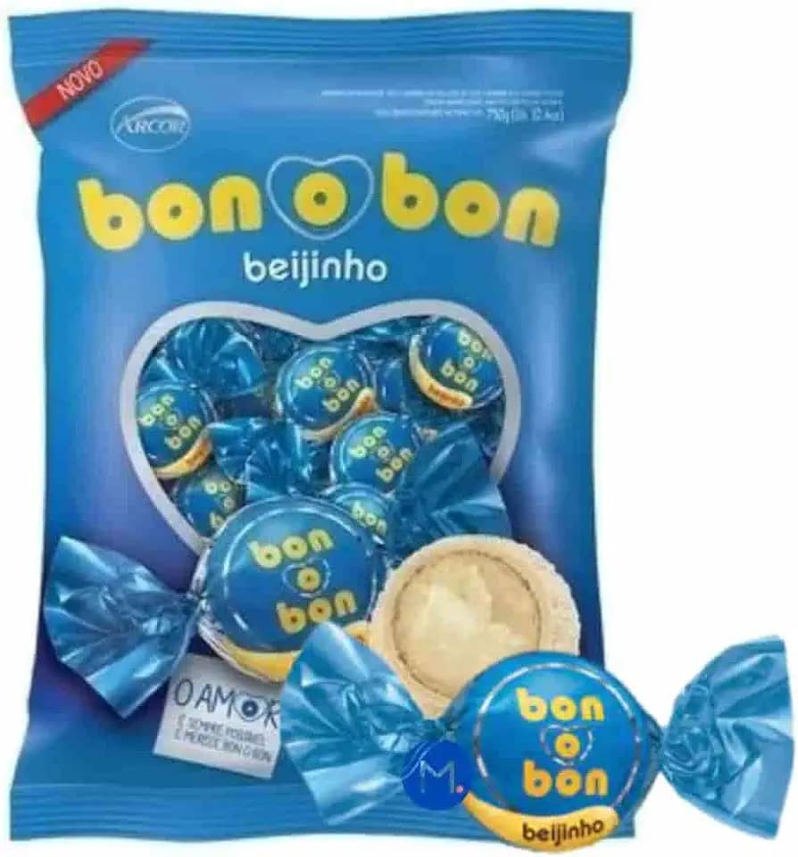 Wafer Bonobon Beijinho 50 unidades de 15g