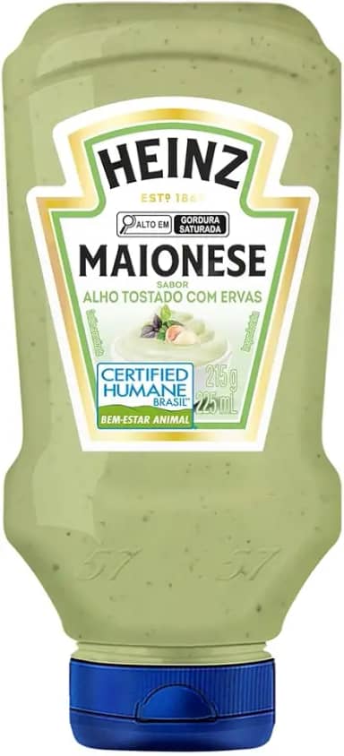 Maionese Heinz Alho Tostado com Ervas 215G