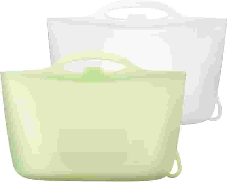 Bolsa esterilizadora de micro-ondas de silicone XL | Sacos esterilizadores de bomba de leite para mamadeiras/chupetas, sacos reutilizáveis para esterilização a vapor para viagens e uso doméstico, 2