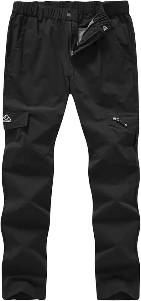 Calça cargo feminina, leve, elástica, secagem rápida, FPS 50, acampamento, viagem, trabalho, 6 bolsos