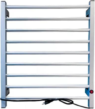 Toalheiro Térmico de Parede com Seletor de Voltagem 110/220 V (Prata)