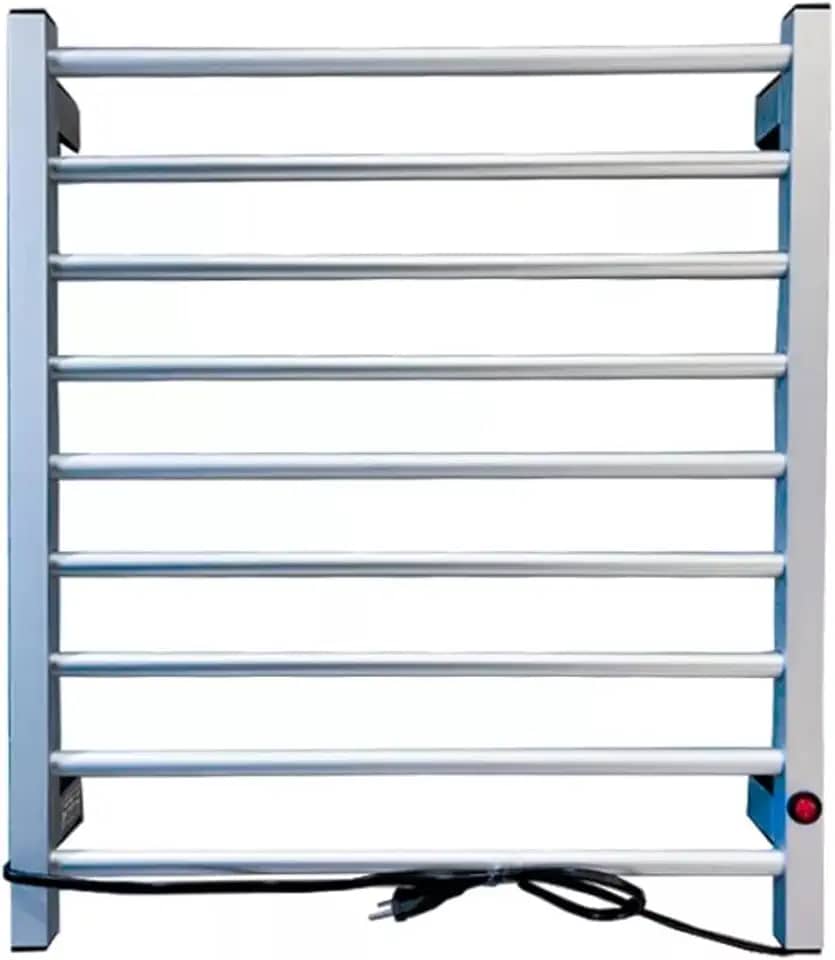 Toalheiro Térmico de Parede com Seletor de Voltagem 110/220 V (Prata)