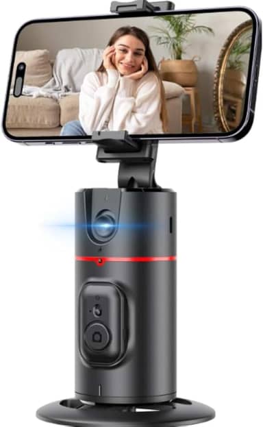 Suporte Celular com Rastreamento Automático de Movimento e Rosto, Rotação de 360° Automática, Segue Seus Movimentos, Tripé Estabilizador Celular Câmera Inteligentecom, Com Controle Remoto, Lives