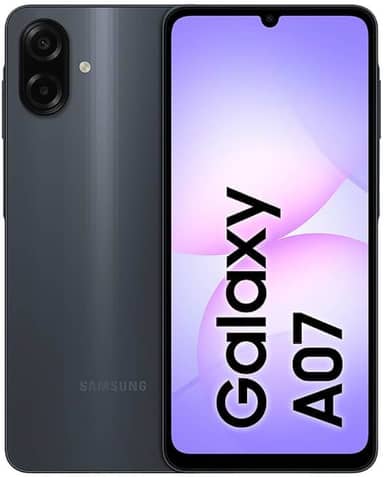 Celular Samsung Galaxy A07 128GB, 4GB, Câm. 50MP, Tela 6.7"- Preto