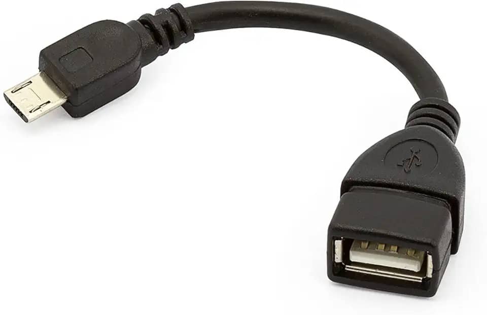 Cabo Otg Usb Tablet CelularCabo OTG Cor Preto Cabo Conector V8