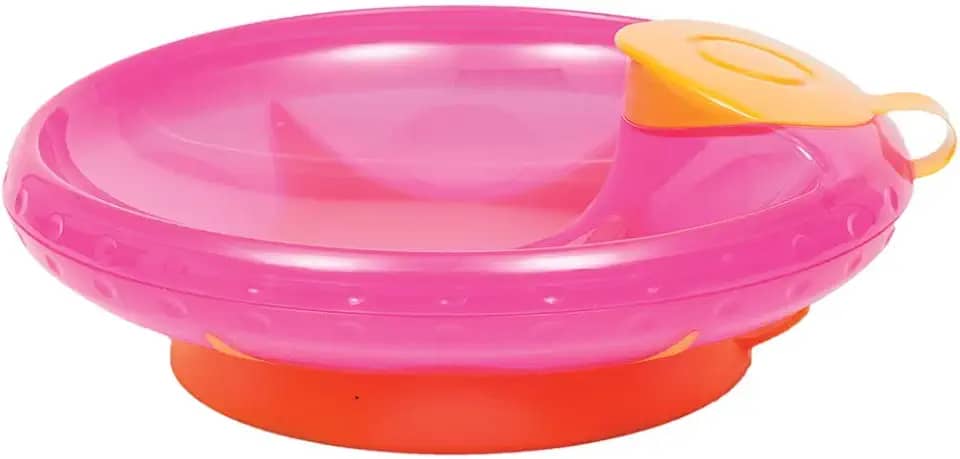 Buba Prato Térmico Com Ventosa Rosa