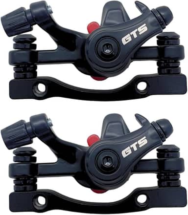 Kit De Pinça Freio A Disco Mecânico Para Bike Bicicleta 160mm GTS Com Pastilha Quadrada Aro 26-29