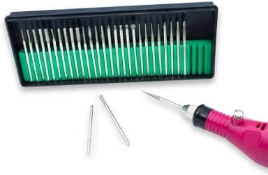 Kit com 30 Brocas Diamantadas para Lixadeira de Unha, Acrigel, Manicure, Arte Sedução