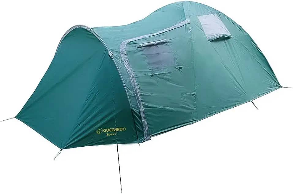 Guepardo, Barraca de Camping Zeus para 5 Pessoas com Avancê Fechado e Coluna d'Água de 2500 mm