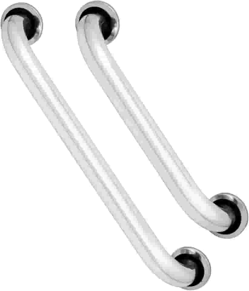 Kit 2 Barras de Apoio 50 e 30cm Alça Suporte Deficiente Idoso Banheiro