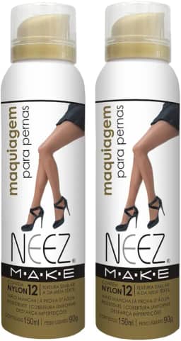 Kit Maquiagem Para Pernas Pele Clara Neez Make 2 unidades 150ml A Prova D'água