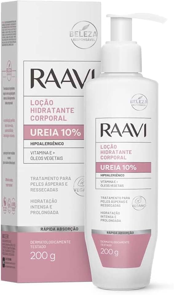 Raavi Loção Hidratante Ureia 10% Hipoalergênica Spa Care 200 G